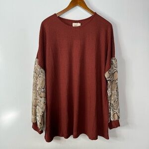 Grace & Emma NWT Waffle Knit Top Size 3xl